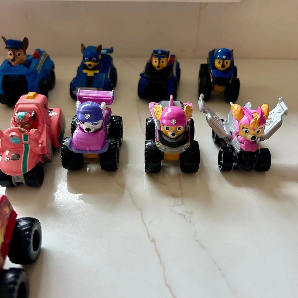 Large Paw Patrol Die Cast Car Lot (21 items) Chase, Marshall, Skye, Rubble